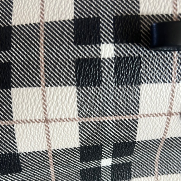 Kate Spade Black and White Checkered Tote Bag - Picture 4 of 5